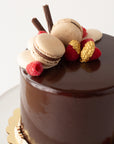 Double Dark Chocolate Raspberry Cake