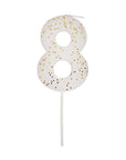 Large Colorful Number Candle