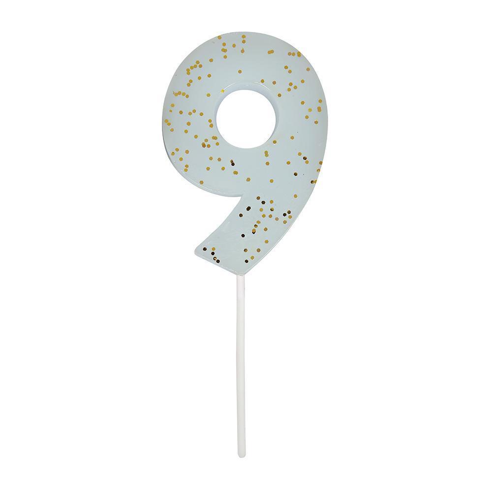 Large Colorful Number Candle
